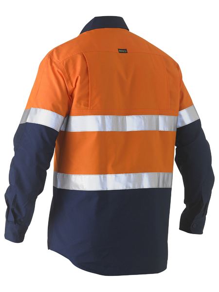 Bisley-Bisley Recycled Hi Vis Drill Shirt-Discount Workwear NZ