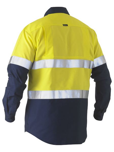 Bisley-Bisley Recycled Hi Vis Drill Shirt-Discount Workwear NZ