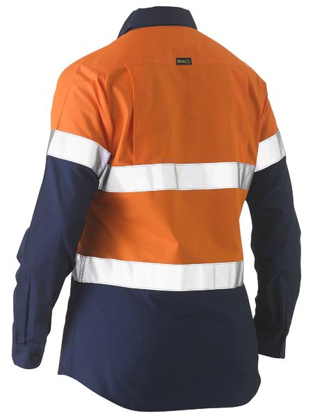 Bisley-Bisley Recycled Women's Hi Vis Drill Shirt-Discount Workwear NZ