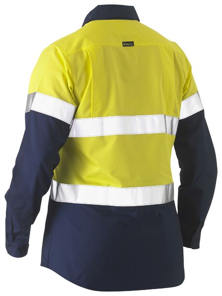 Bisley-Bisley Recycled Women's Hi Vis Drill Shirt-Discount Workwear NZ