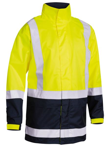 Bisley-Bisley Recycled Hi Vis Rain Jacket-Discount Workwear NZ