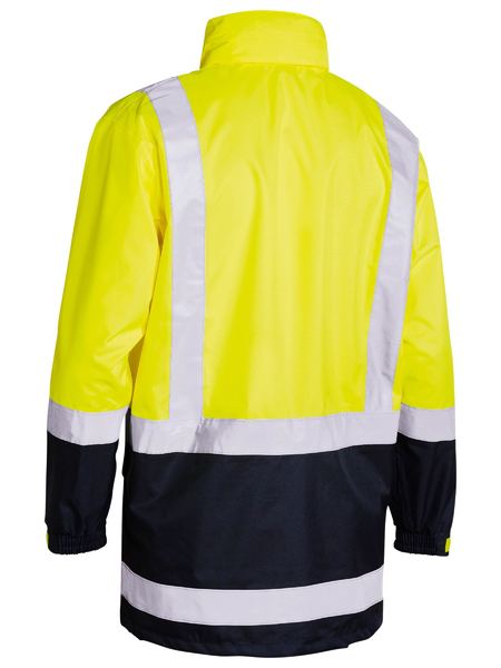 Bisley-Bisley Recycled Hi Vis Rain Jacket-Discount Workwear NZ