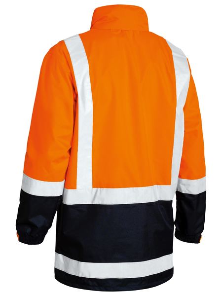 Bisley-Bisley Recycled Hi Vis Rain Jacket-Discount Workwear NZ