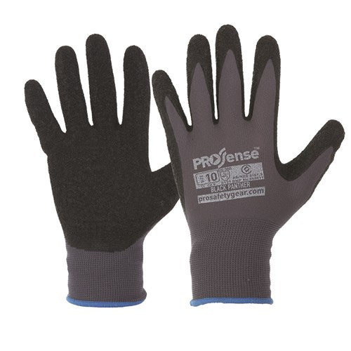 Paramount Safety-ProSense Black Panther Latex Glove-Discount Workwear NZ