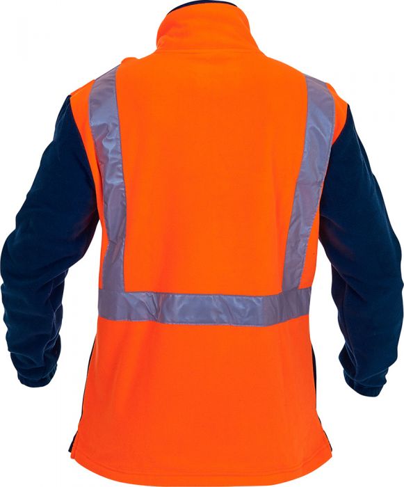 Pan Products-Caution Hi-Vis D/N 1/2 Zip Fleece Tunic-Discount Workwear NZ