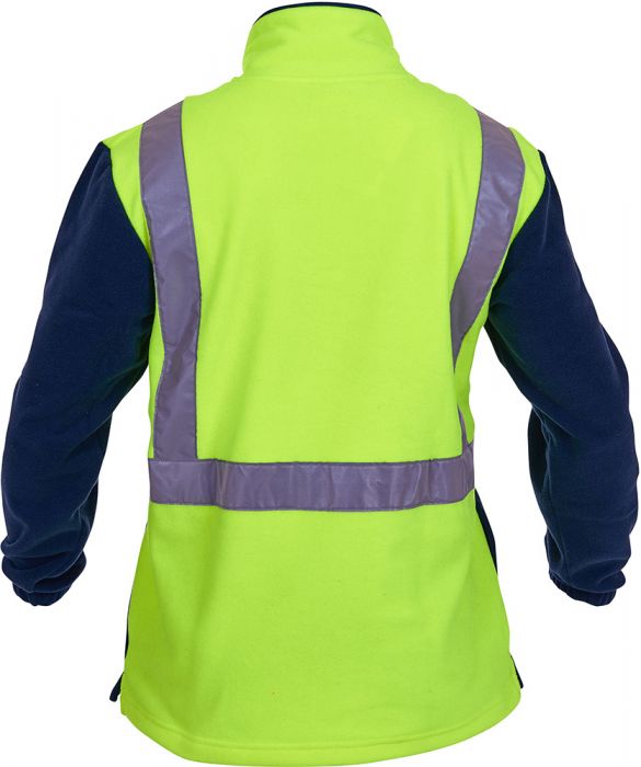 Pan Products-Caution Hi-Vis D/N 1/2 Zip Fleece Tunic-Discount Workwear NZ