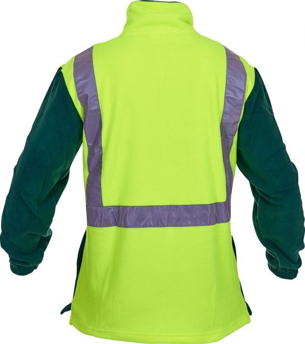 Pan Products-Caution Hi-Vis D/N 1/2 Zip Fleece Tunic-Discount Workwear NZ