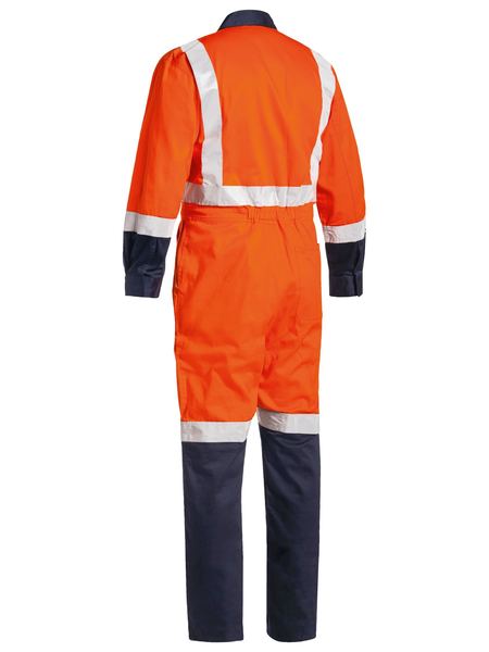 Bisley-Bisley Tencate Tecasafe Plus 700 X Taped Hi Vis TTMC FR Vented Coverall-Discount Workwear NZ