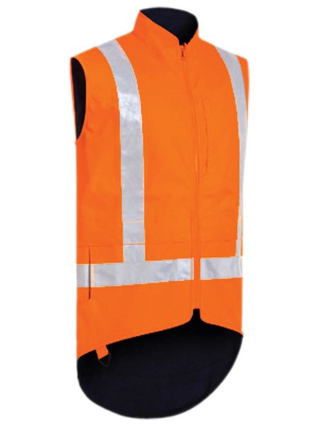 Bisley-Bisley Taped TTMC Hi Vis Lined Vest-Discount Workwear NZ