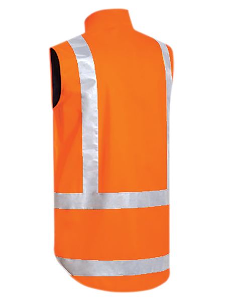 Bisley-Bisley Taped TTMC Hi Vis Lined Vest-Discount Workwear NZ