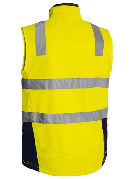 Bisley-Bisley Taped Hi Vis Soft Shell Vest-Discount Workwear NZ