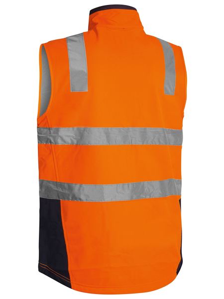 Bisley-Bisley Taped Hi Vis Soft Shell Vest-Discount Workwear NZ