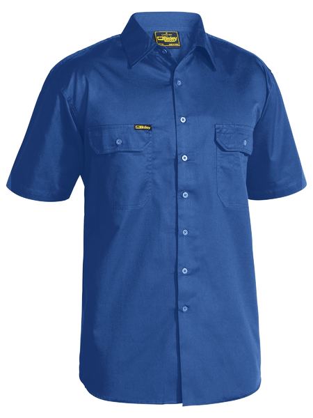 Bisley-Bisley Cool Lightweight Drill Shirt - Short Sleeve-Discount Workwear NZ