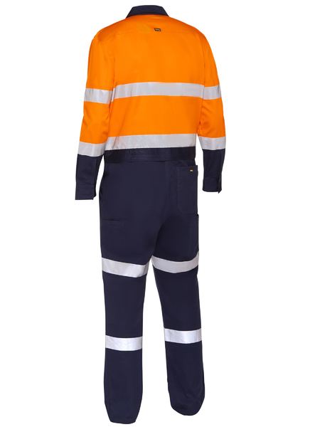 Bisley-Bisley Taped Hi Vis Work Coverall With Waist Zip Opening-Discount Workwear NZ