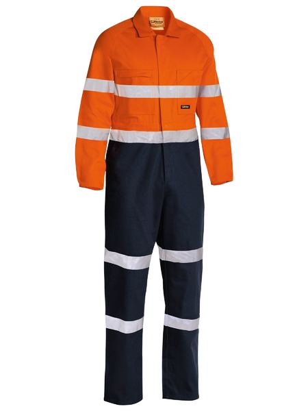 Bisley-Bisley Taped Hi Vis Drill Coverall-Discount Workwear NZ