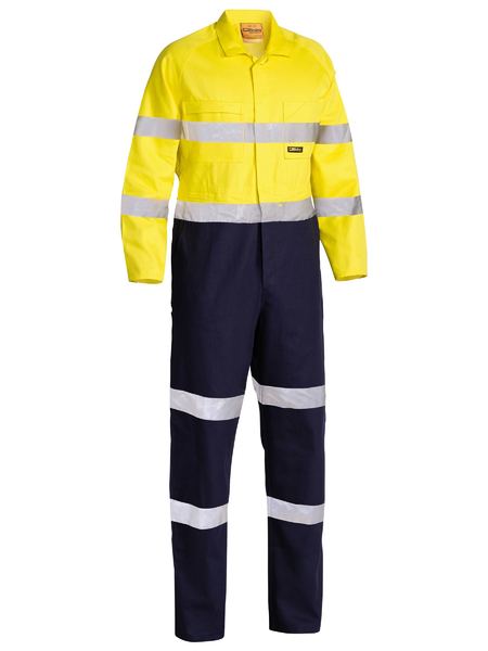 Bisley-Bisley Taped Hi Vis Drill Coverall-Discount Workwear NZ