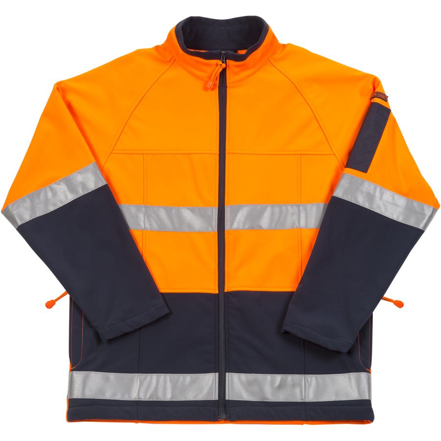 vendor-unknown-Hi-Viz Soft Shell Jacket-Discount Workwear NZ