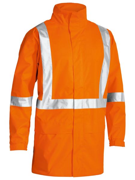 Bisley-Bisley X Taped Hi Vis Rain Shell Jacket-Discount Workwear NZ