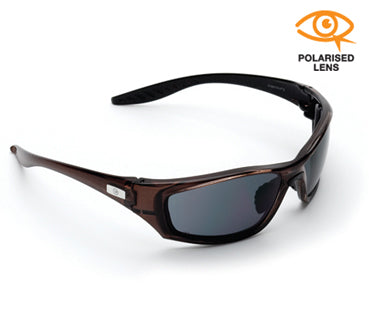 vendor-unknown-MERCURY Smoke Polarised Safety Glasses (& Bonus Spec Pouch)-Discount Workwear NZ