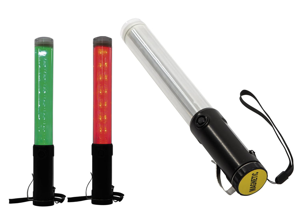 Esko Safety-LED Traffic Wand, Red/Green-Discount Workwear NZ