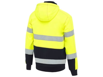 Bisley-Bisley Taped Hi-Viz Fleece Hoodie with Sherpa Lining-Discount Workwear NZ