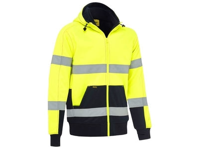 Bisley-Bisley Taped Hi-Viz Fleece Hoodie with Sherpa Lining-Discount Workwear NZ