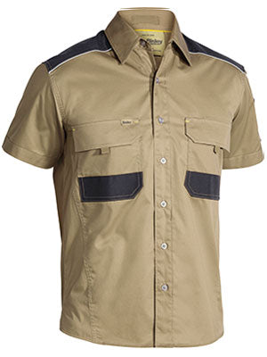 Bisley-Bisley Flex & Move Shirt - Short Sleeve-Discount Workwear NZ