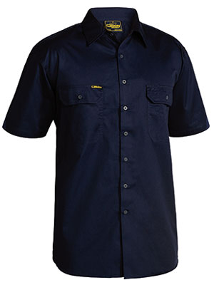 Bisley-Bisley Cool Lightweight Drill Shirt - Short Sleeve-Discount Workwear NZ