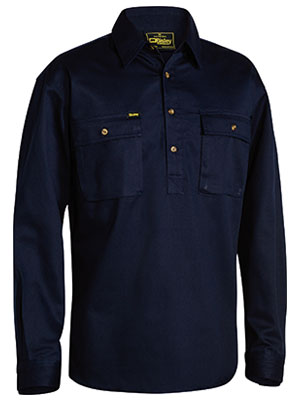 Bisley-Bisley Closed Front Drill Shirt-Discount Workwear NZ