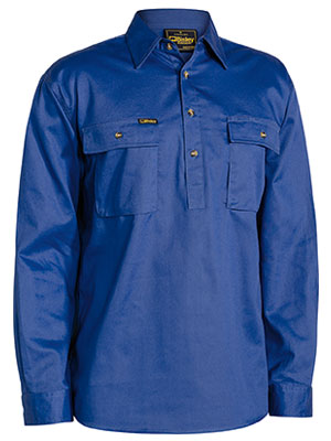 Bisley-Bisley Closed Front Drill Shirt-Discount Workwear NZ