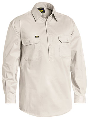 Bisley-Bisley Closed Front Lightweight Drill Shirt-Discount Workwear NZ