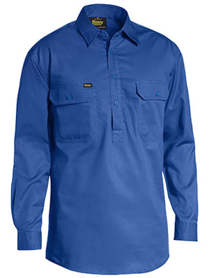 Bisley-Bisley Closed Front Lightweight Drill Shirt-Discount Workwear NZ