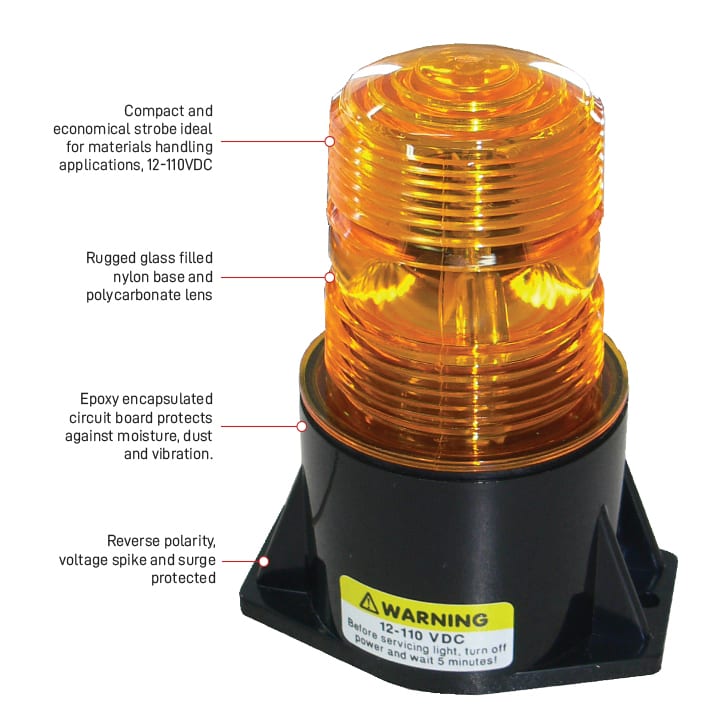 Esko Safety-LED 10-100v DC cylinder beacon-Discount Workwear NZ