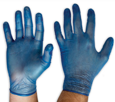 vendor-unknown-BLUE, Powder Free Vinyl Gloves-Discount Workwear NZ