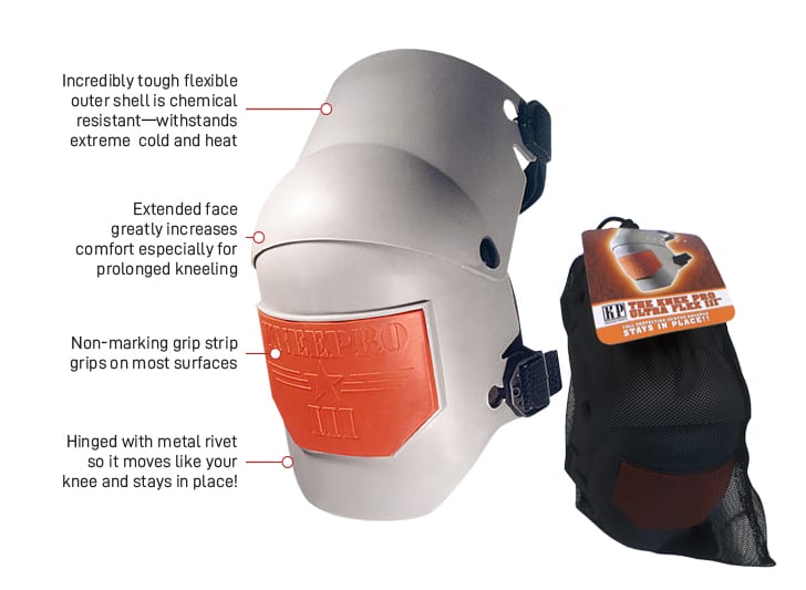 Esko Safety-KNEEPRO 'Ultra flex III' Trade Kneepad, EVA foam, hard plastic shell, twin straps-Discount Workwear NZ