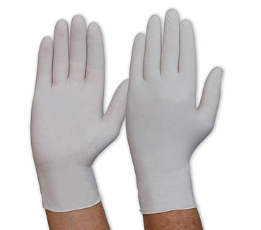 vendor-unknown-WHITE Powdered Latex Gloves-Discount Workwear NZ