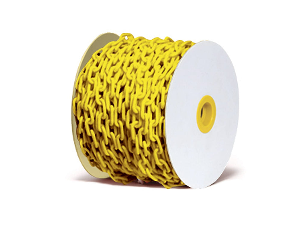 Esko Safety-Plastic Chain, 6mm Yellow 50m Roll-Discount Workwear NZ