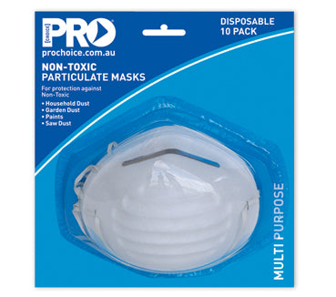 vendor-unknown-Non Toxic Dust Mask. 10 Piece Blister Pack-Discount Workwear NZ