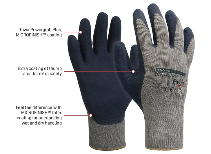 Esko Safety-Powergrab Plus glove with MICROFINISH™ coating, Sizes 7–11-Discount Workwear NZ