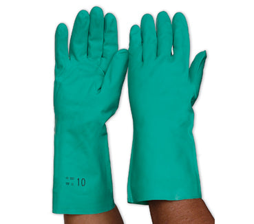 vendor-unknown-Green Nitrile Gloves-Discount Workwear NZ