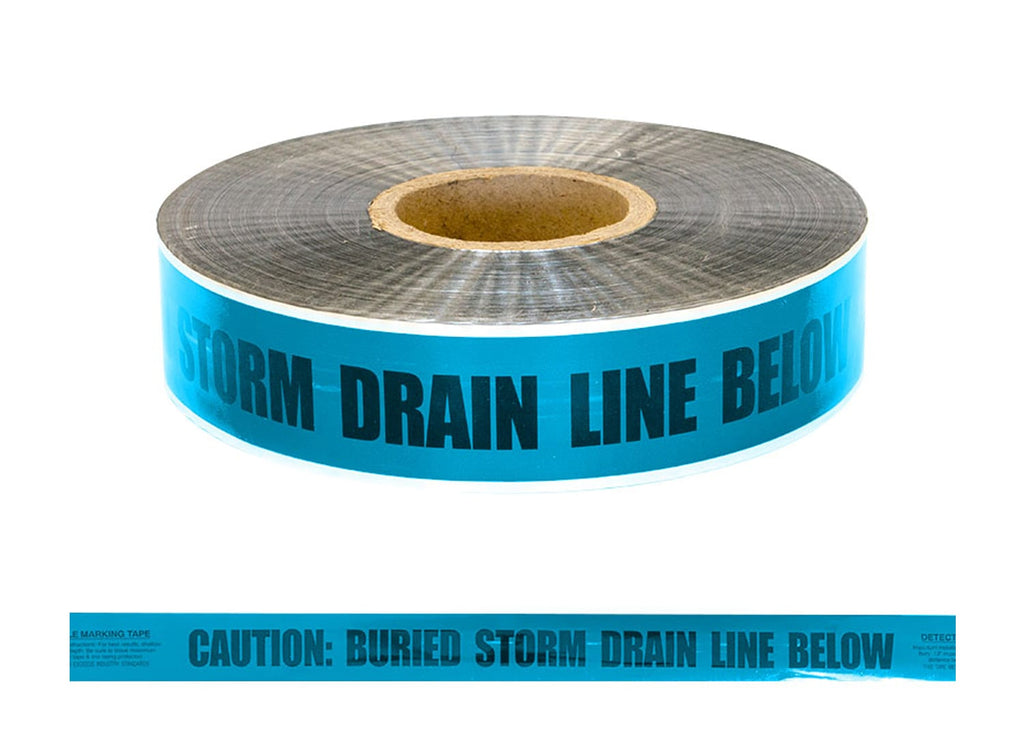 Esko Safety-Foil Detectable "Buried Storm Water Drain" 50mm x 304 metre roll-Discount Workwear NZ