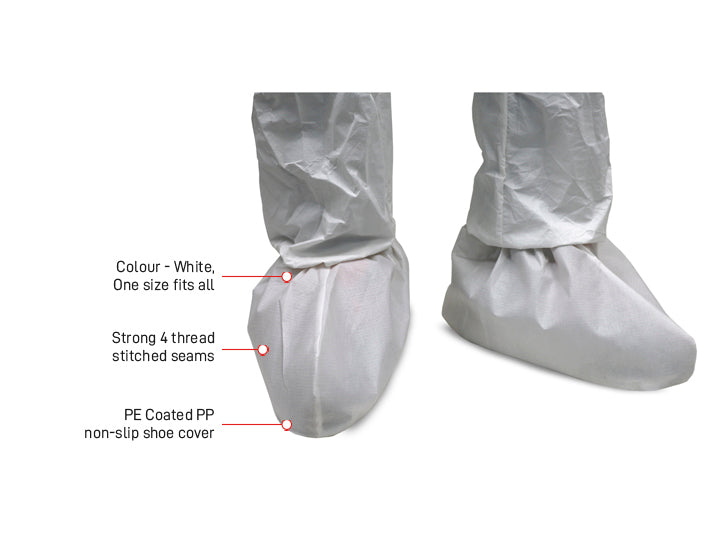 Esko Safety-TITAN Disposable Shoe Covers, Non-slip Fabric with strong 4 thread stitched seams (pair)-Discount Workwear NZ