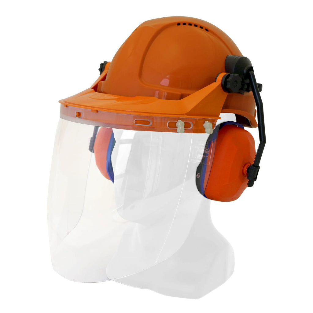 Esko-Hard Hat Combo with Clear Visor, TN1R Hard Hat-Discount Workwear NZ