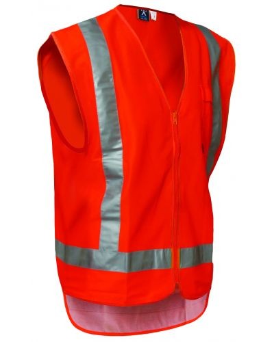 vendor-unknown-Protex Day/Night Polyester Vest - Zipped-Discount Workwear NZ