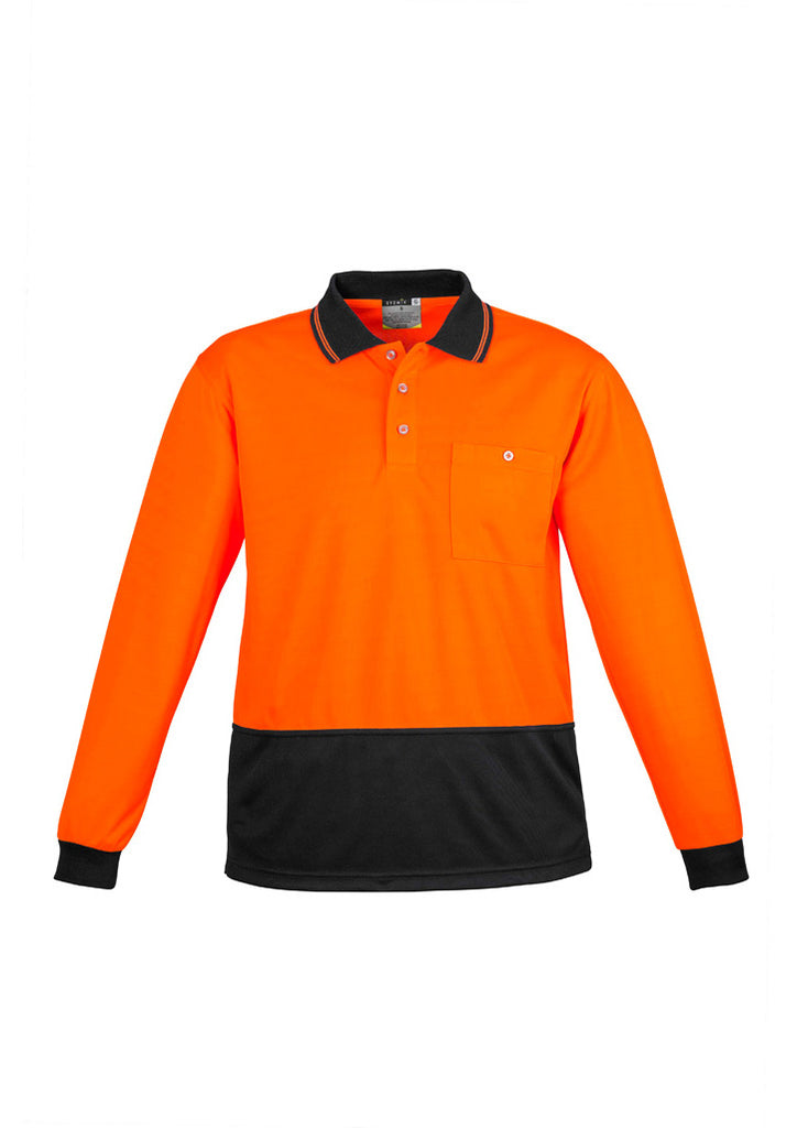 Syzmik-Syzmik Unisex Hi Vis Basic L/S Polo-Discount Workwear NZ