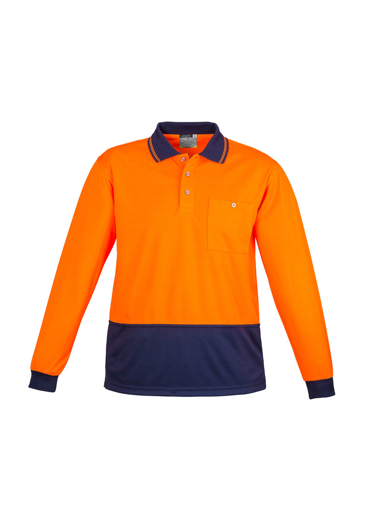 Syzmik-Syzmik Unisex Hi Vis Basic L/S Polo-Discount Workwear NZ