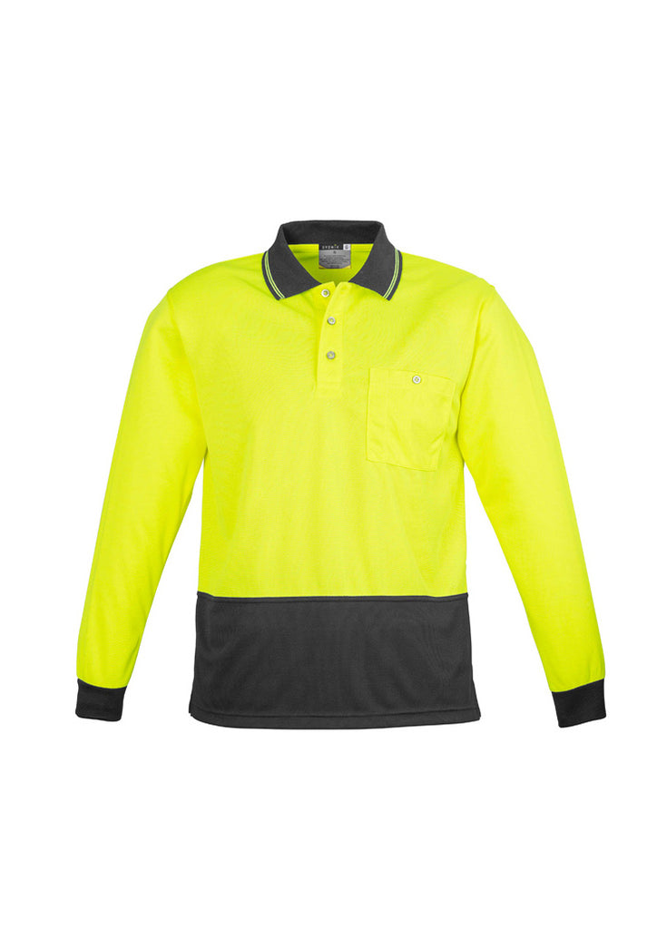 Syzmik-Syzmik Unisex Hi Vis Basic L/S Polo-Discount Workwear NZ