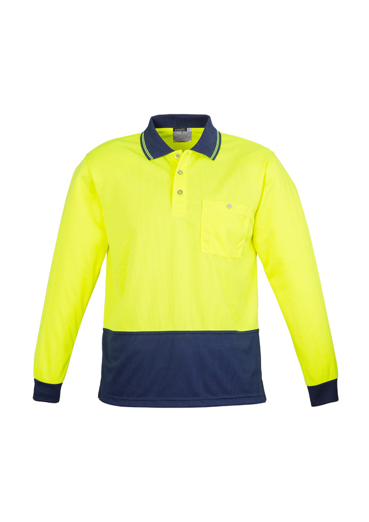 Syzmik-Syzmik Unisex Hi Vis Basic L/S Polo-Discount Workwear NZ