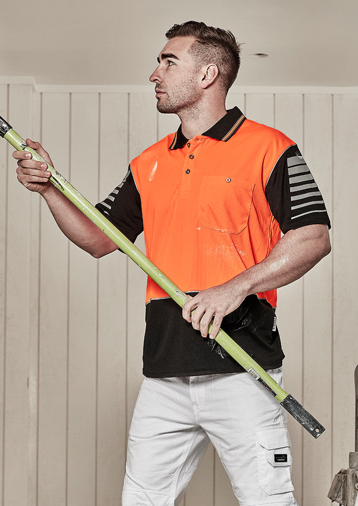 Syzmik-Syzmik Mens Hi Vis Zone Polo-Discount Workwear NZ