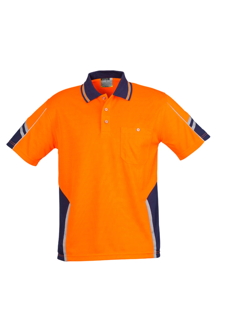 Syzmik-Syzmik Mens Hi Vis Squad S/S Polo-Discount Workwear NZ